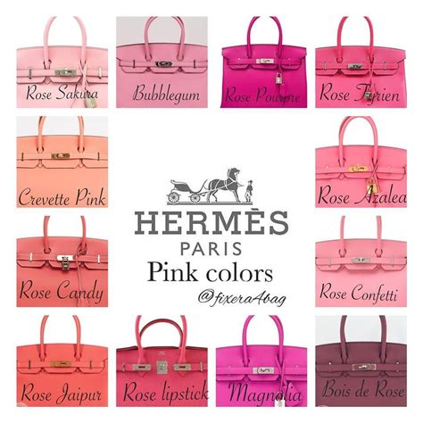 hermes handbags color chart